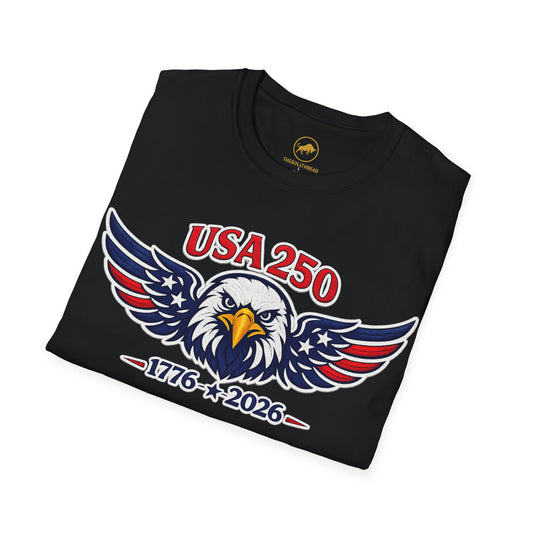 USA 250 Shirt Premium American Eagle Patriotic T Shirt | 1776 2026 America 250 USA Tee Independence Day Shirt.
