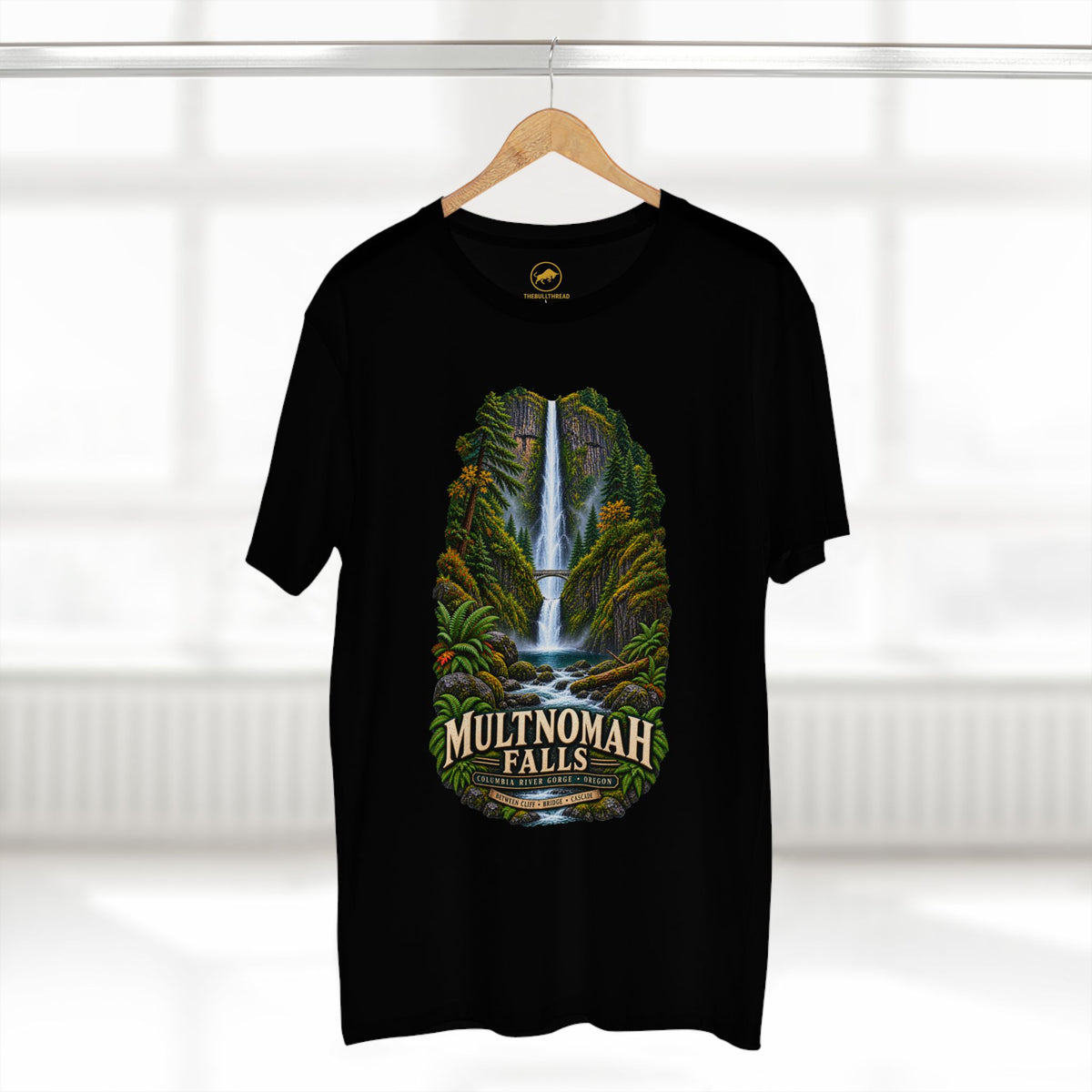 Multnomah Falls Shirt, Columbia River Gorge Oregon Tee, Benson Bridge Waterfall Shirt, Pacific Northwest Hiking Gift.