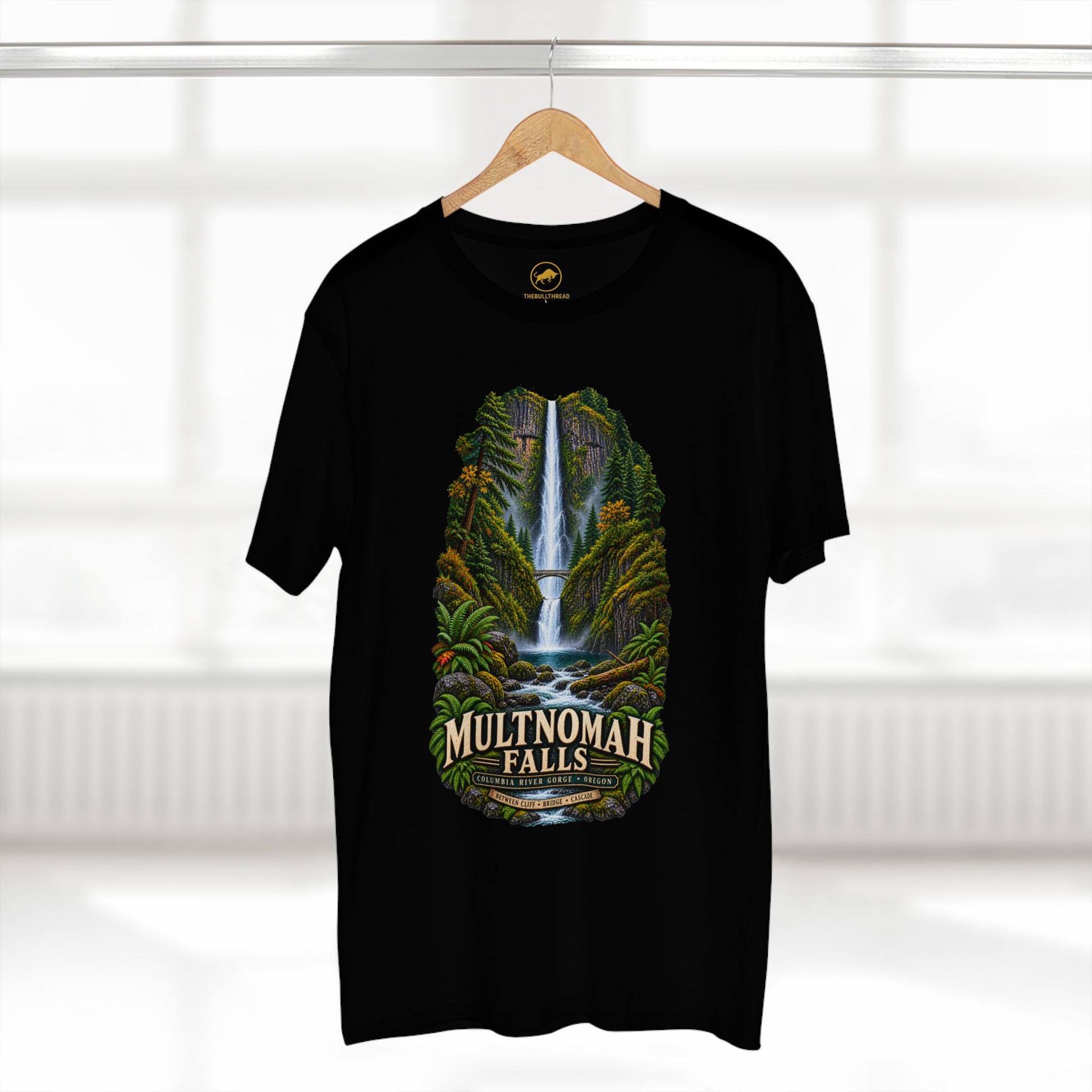 Multnomah Falls Shirt, Columbia River Gorge Oregon Tee, Benson Bridge Waterfall Shirt, Pacific Northwest Hiking Gift.