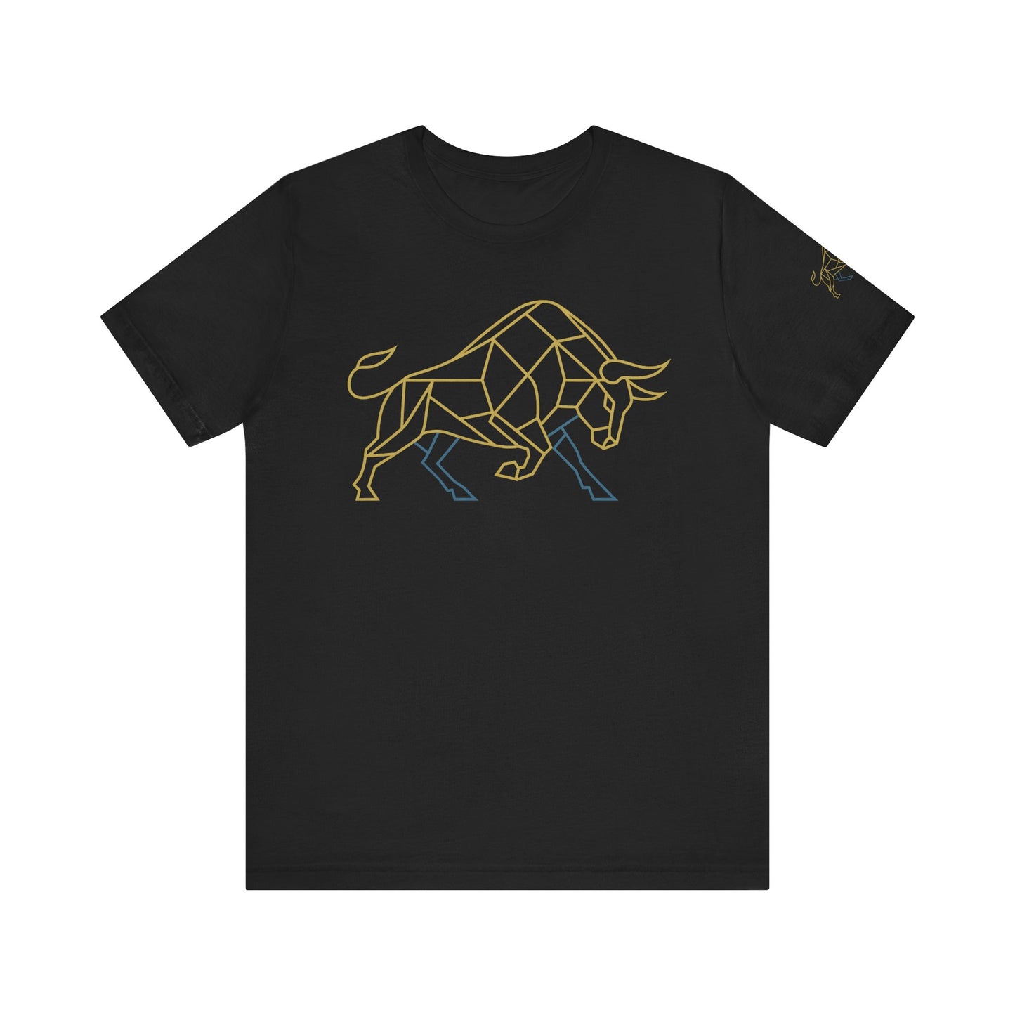 Premium Minimalist Crypto T-Shirt - Geometric Bull Graphic Inspired by Bitcoin & XRP by TheBullThread