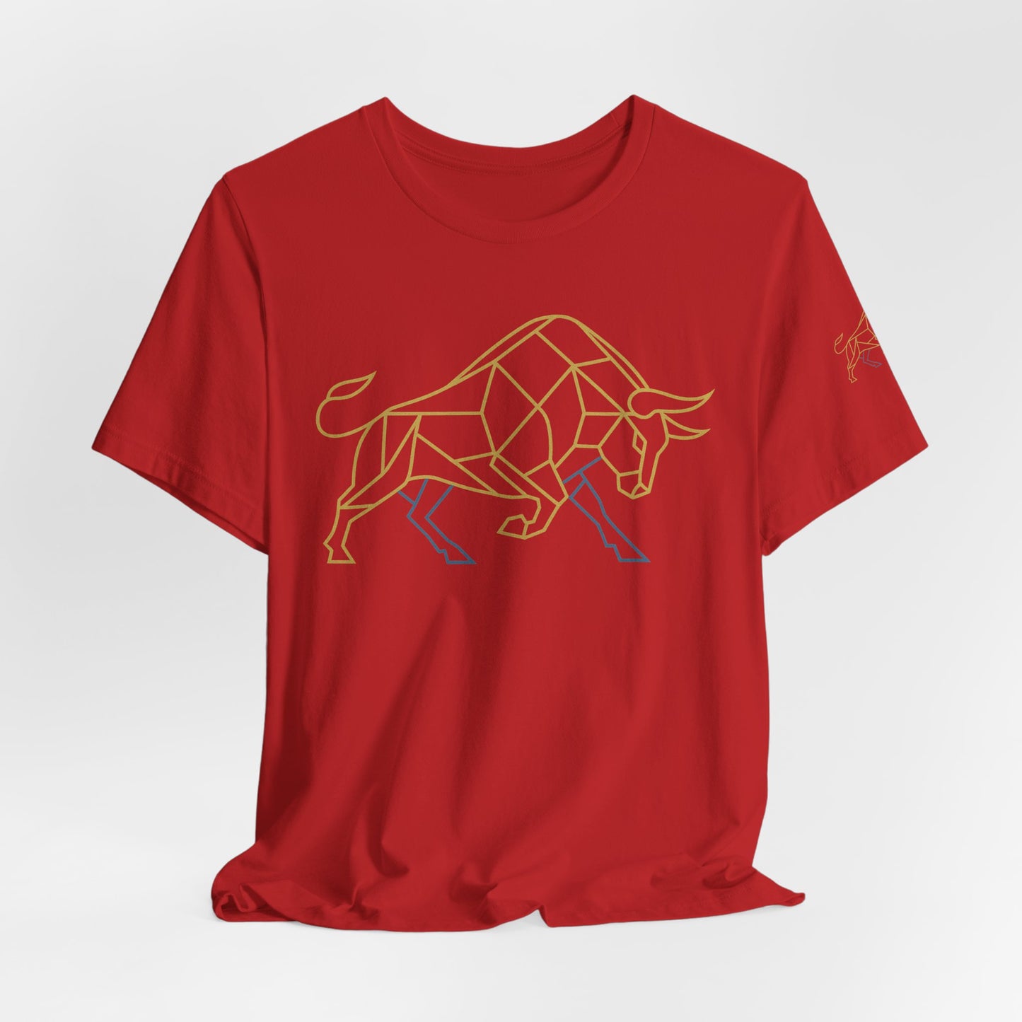 Premium Minimalist Crypto T-Shirt - Geometric Bull Graphic Inspired by Bitcoin & XRP by TheBullThread