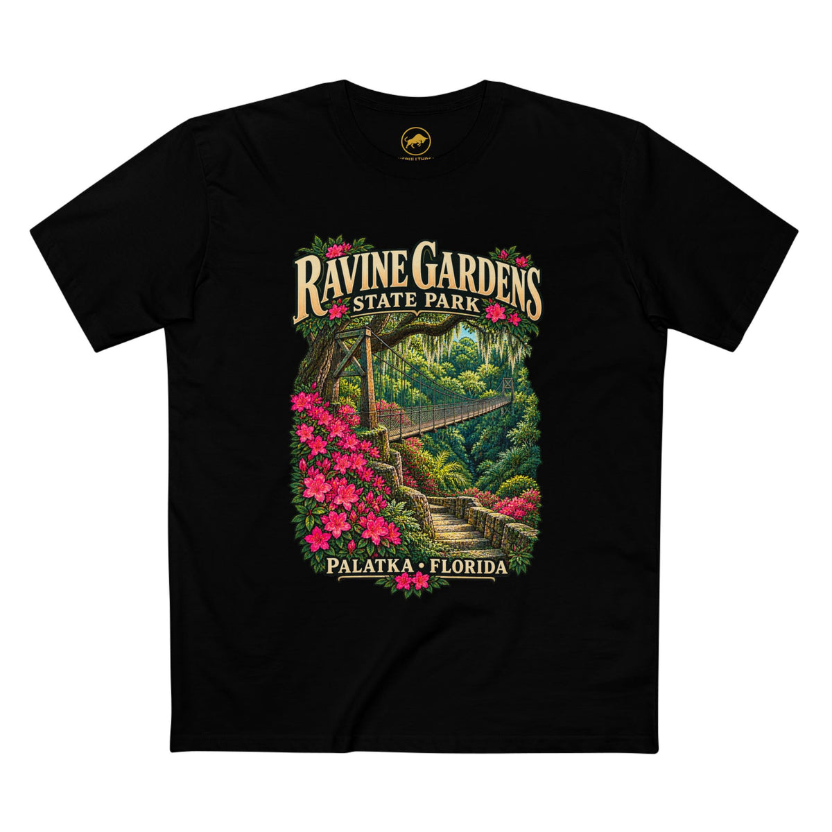 Ravine Gardens State Park Shirt - Palatka Florida Azalea Bridge Graphic Tee.