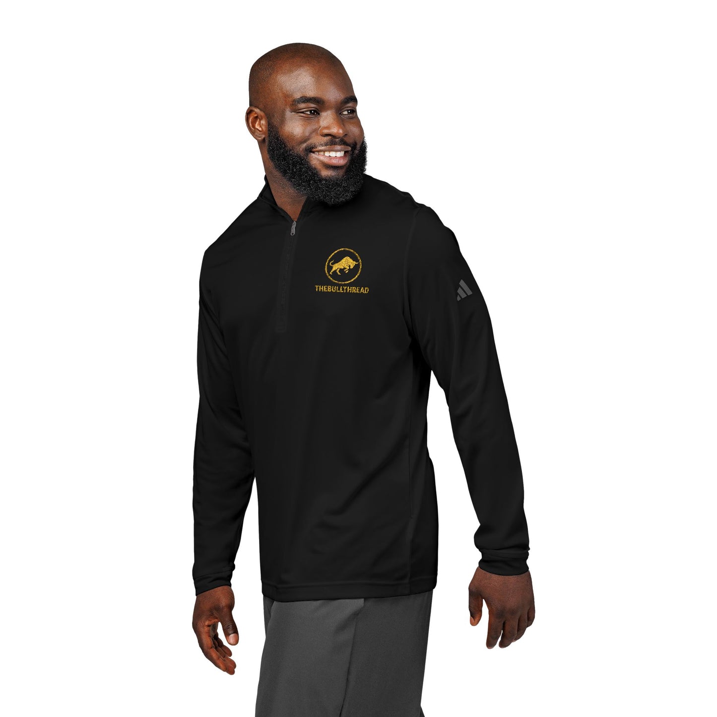 Premium Quarter-Zip Pullover – Embroidered Performance Jacket by TheBullThread