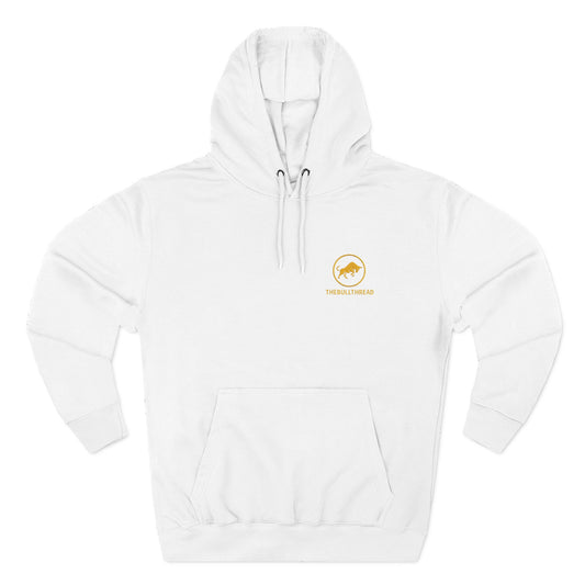 Premium Heavyweight Hoodie - Embroidered Gold Bull Logo by TheBullThread