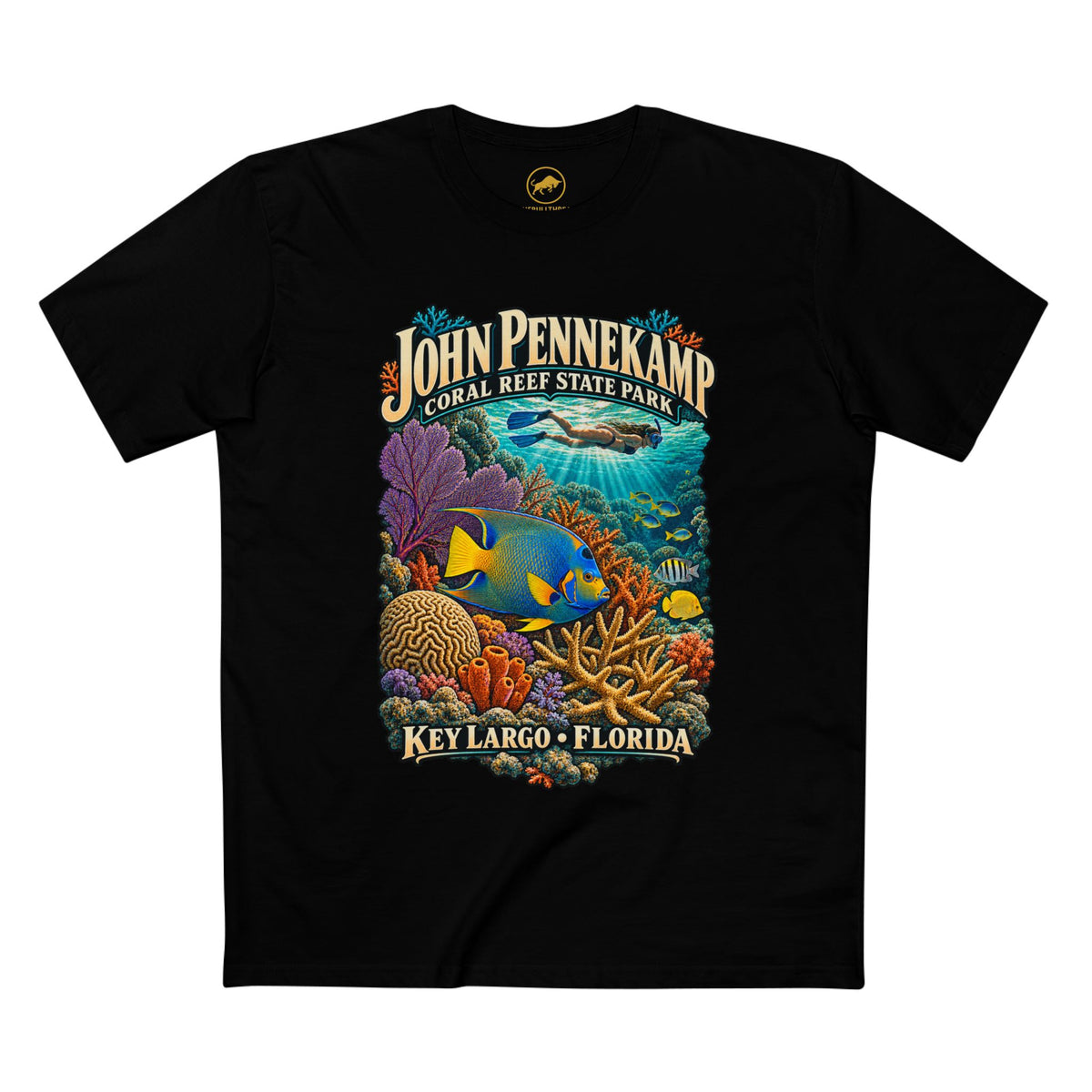 John Pennekamp Coral Reef State Park Shirt - Key Largo Snorkeling Graphic Tee.