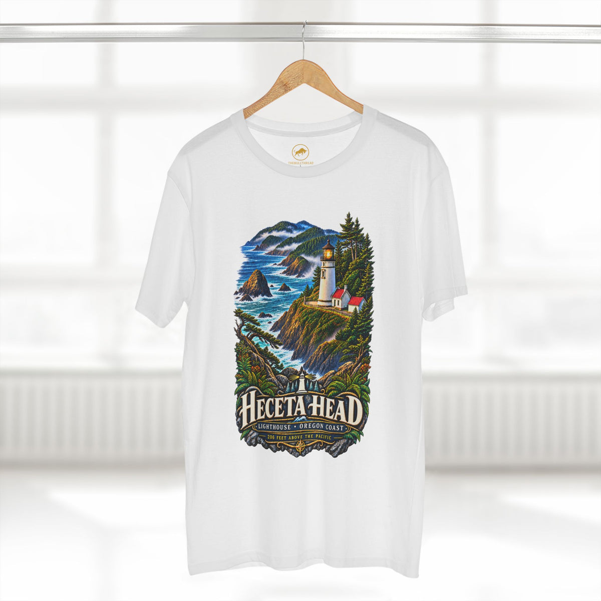 Heceta Head Lighthouse Shirt, Oregon Coast T Shirt, Pacific Northwest Tee, Florence Oregon Gift, Coastal Landmark Shirt.