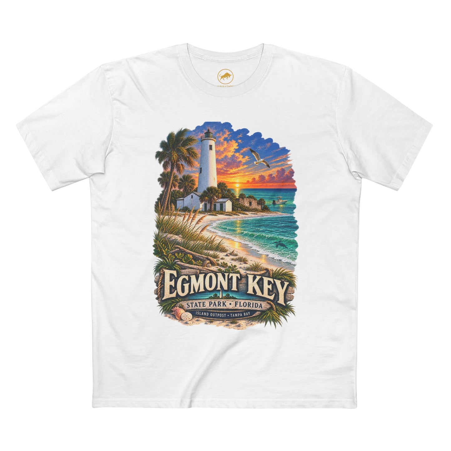 Egmont Key State Park Shirt, Florida Lighthouse Tampa Bay Vintage Graphic Tee