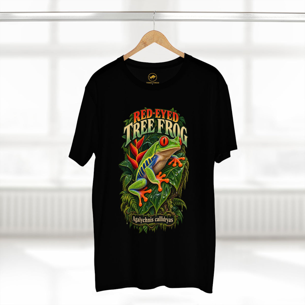 Red-Eyed Tree Frog Shirt, Central American Rainforest Tee, Agalychnis Callidryas Amphibian Gift.