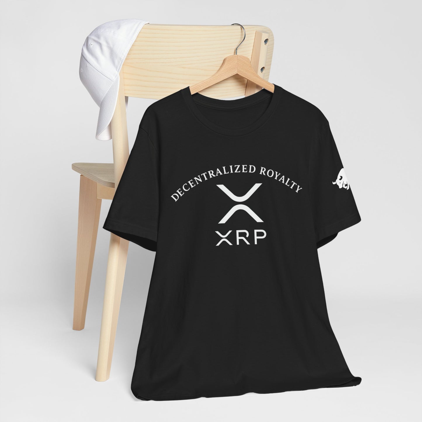 Premium XRP Investor Shirt - Decentralized Royalty Bull Sleeve Design by TheBullThread