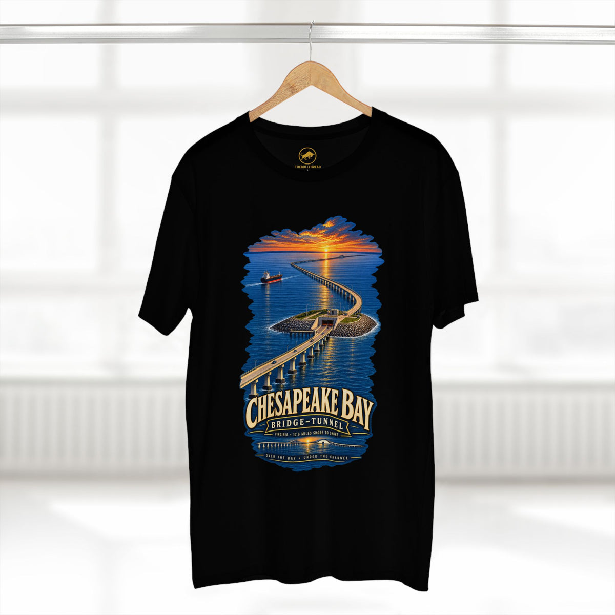 Chesapeake Bay Bridge Tunnel Shirt, Virginia Eastern Shore Tee, CBBT Engineering Landmark T-Shirt, Chesapeake Bay Road Trip Gift.