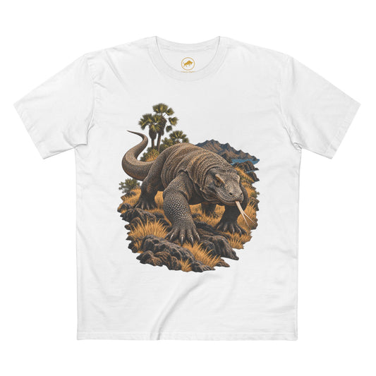 Komodo Dragon Shirt, Indonesian Island Wildlife Tee, Reptile Lover and Herpetology Gift.