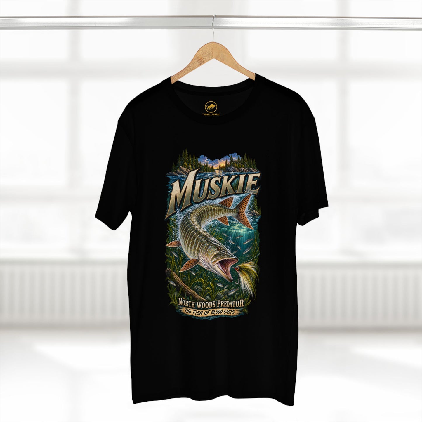 Muskie Fishing Shirt, Muskellunge T-Shirt, Musky Angler Gift, North Woods Predator Tee, Great Lakes Freshwater Fishing