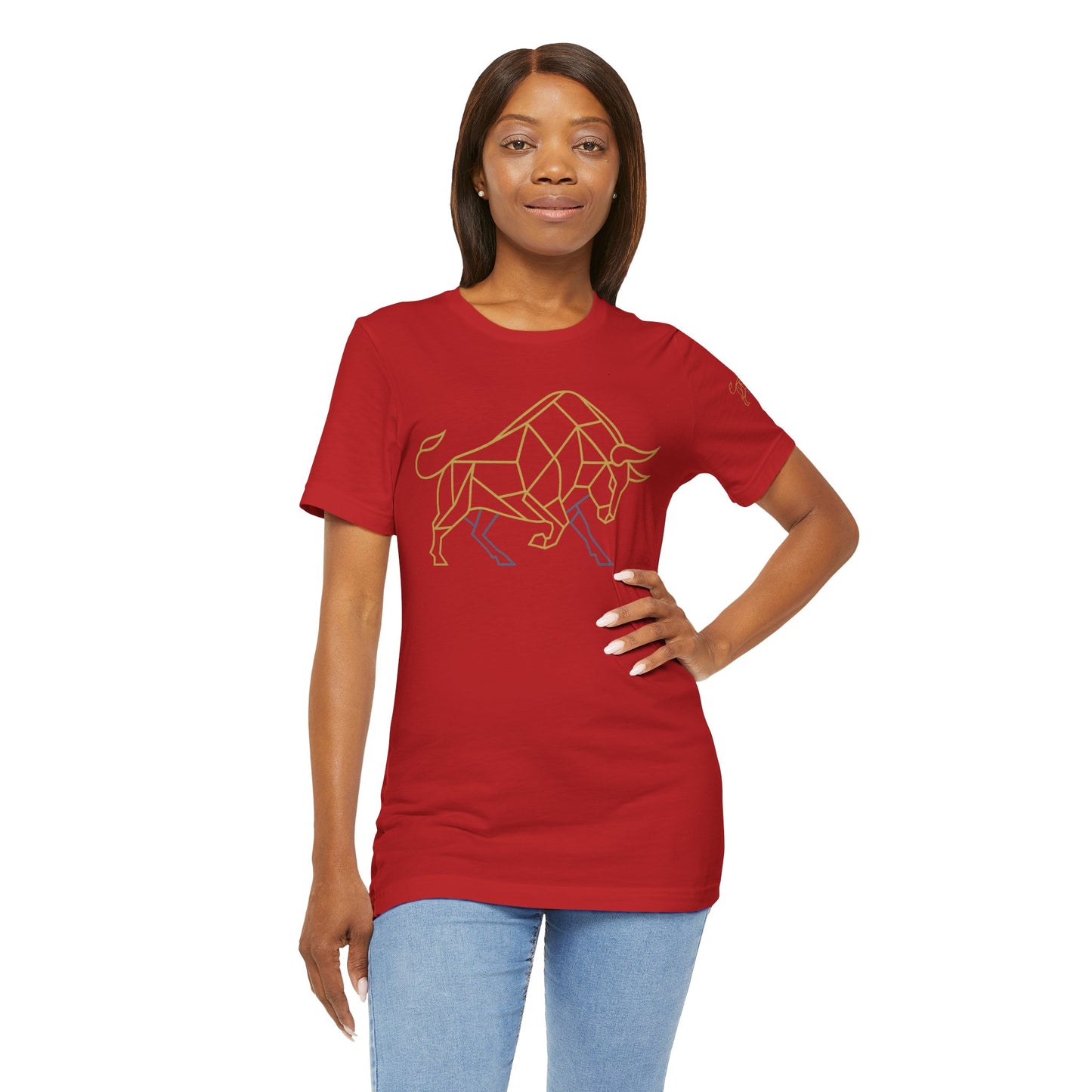 Premium Minimalist Crypto T-Shirt - Geometric Bull Graphic Inspired by Bitcoin & XRP by TheBullThread