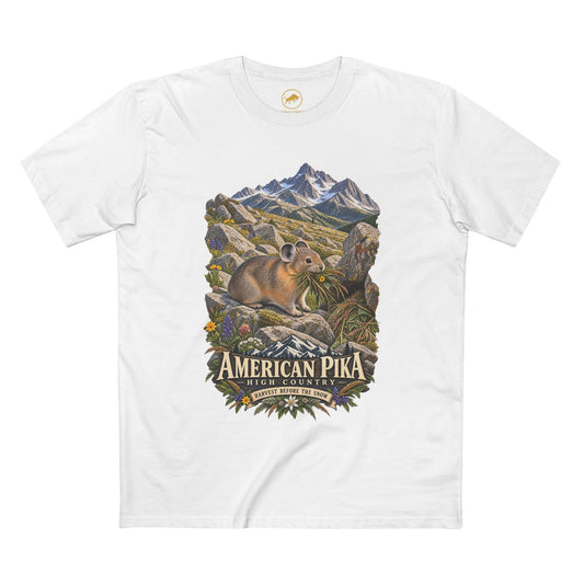 American Pika Shirt, Rocky Mountain Wildlife Tee, Alpine Hiking Graphic T-Shirt.