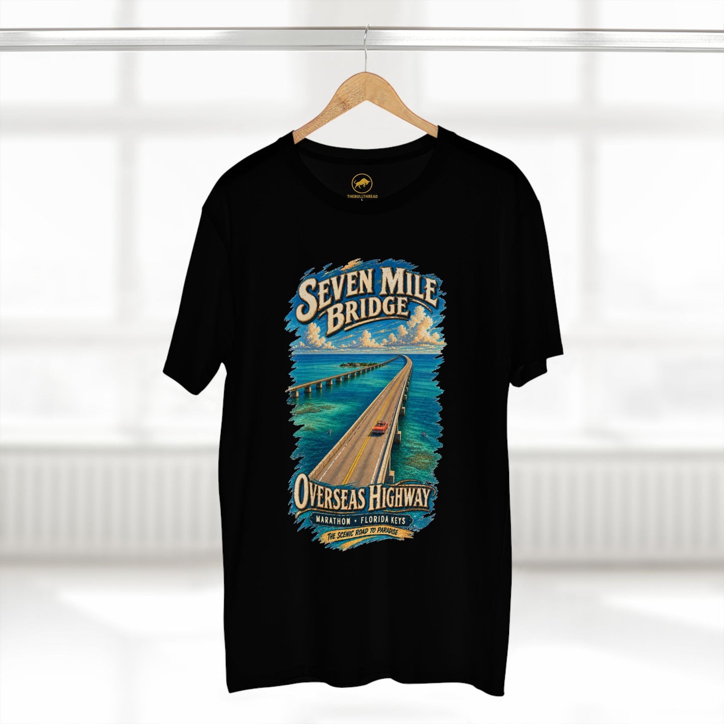 Seven Mile Bridge Shirt, Florida Keys T-Shirt, Overseas Highway US 1 Tee, Marathon Florida Road Trip Gift, Road to Paradise.