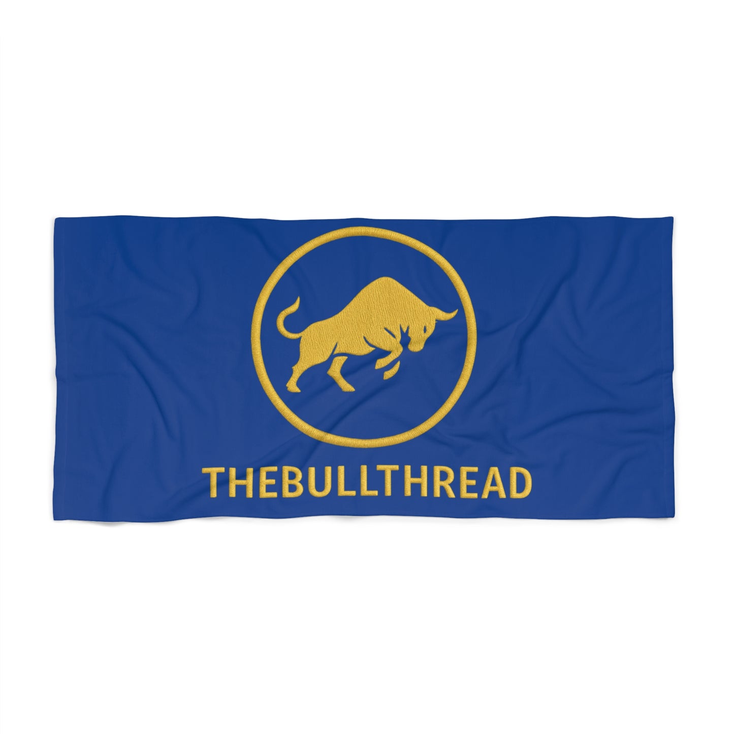 Premium Bull Towel – Royal Blue & Gold Design by TheBullThread