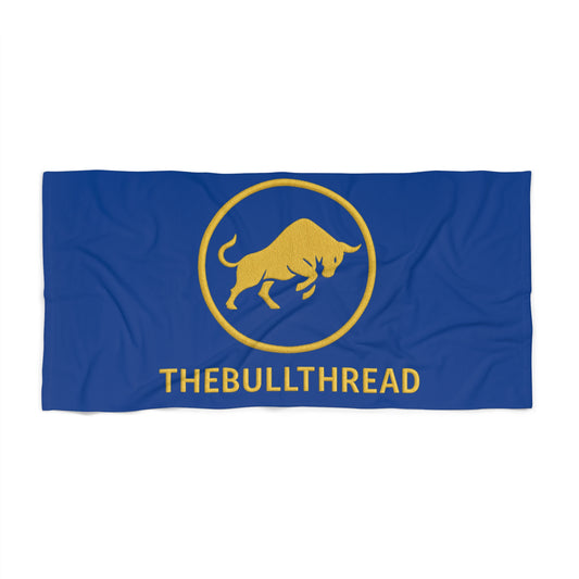 Premium Bull Towel – Royal Blue & Gold Design by TheBullThread