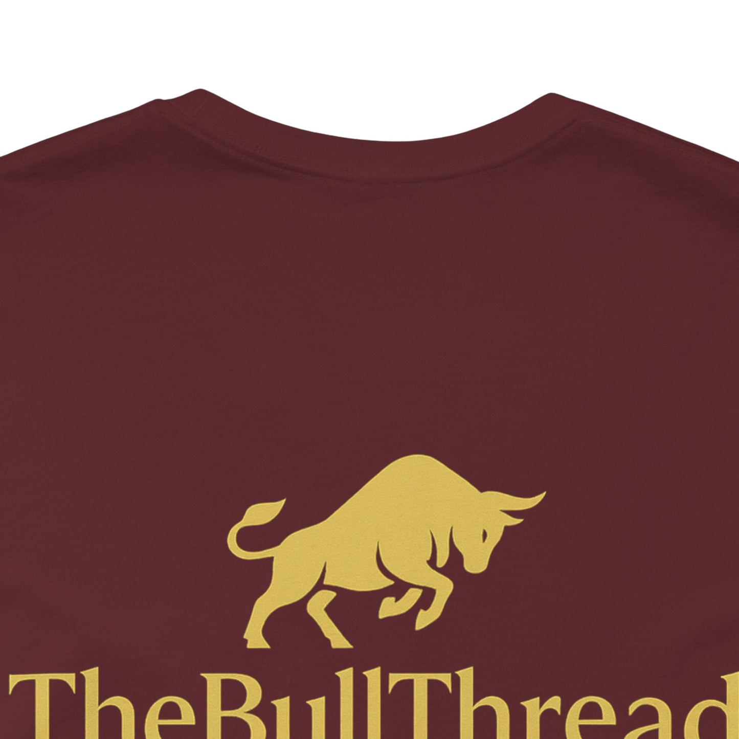 Luxury Crypto Tee - Blessed and Bullish Gold Bull Faith & Finance Design by TheBullThread