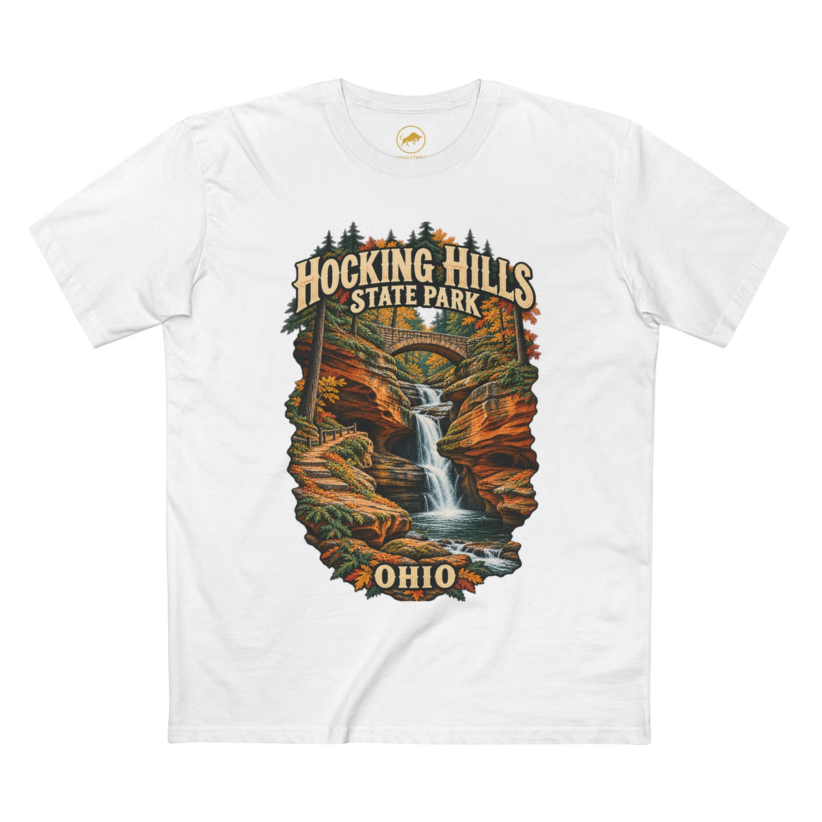 Hocking Hills State Park Ohio Shirt — Upper Falls and Autumn Gorge Tee.