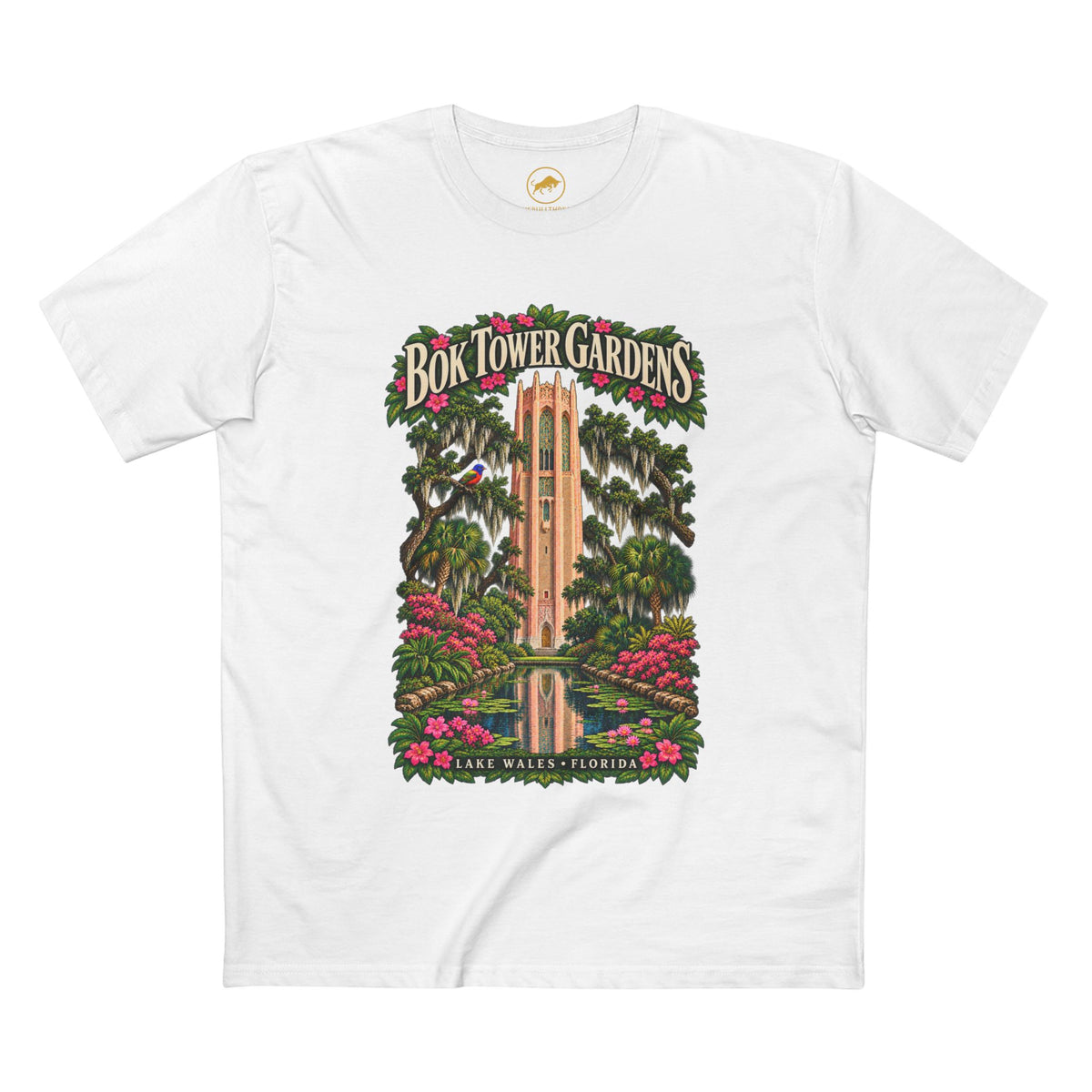 Bok Tower Gardens Shirt, Lake Wales Florida Singing Tower and Carillon Tee.