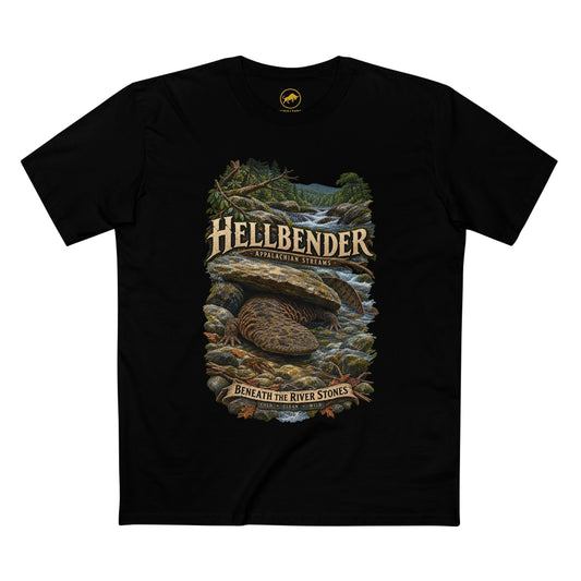 Eastern Hellbender Shirt, Appalachian Wildlife Tee, Salamander Nature Graphic T-Shirt