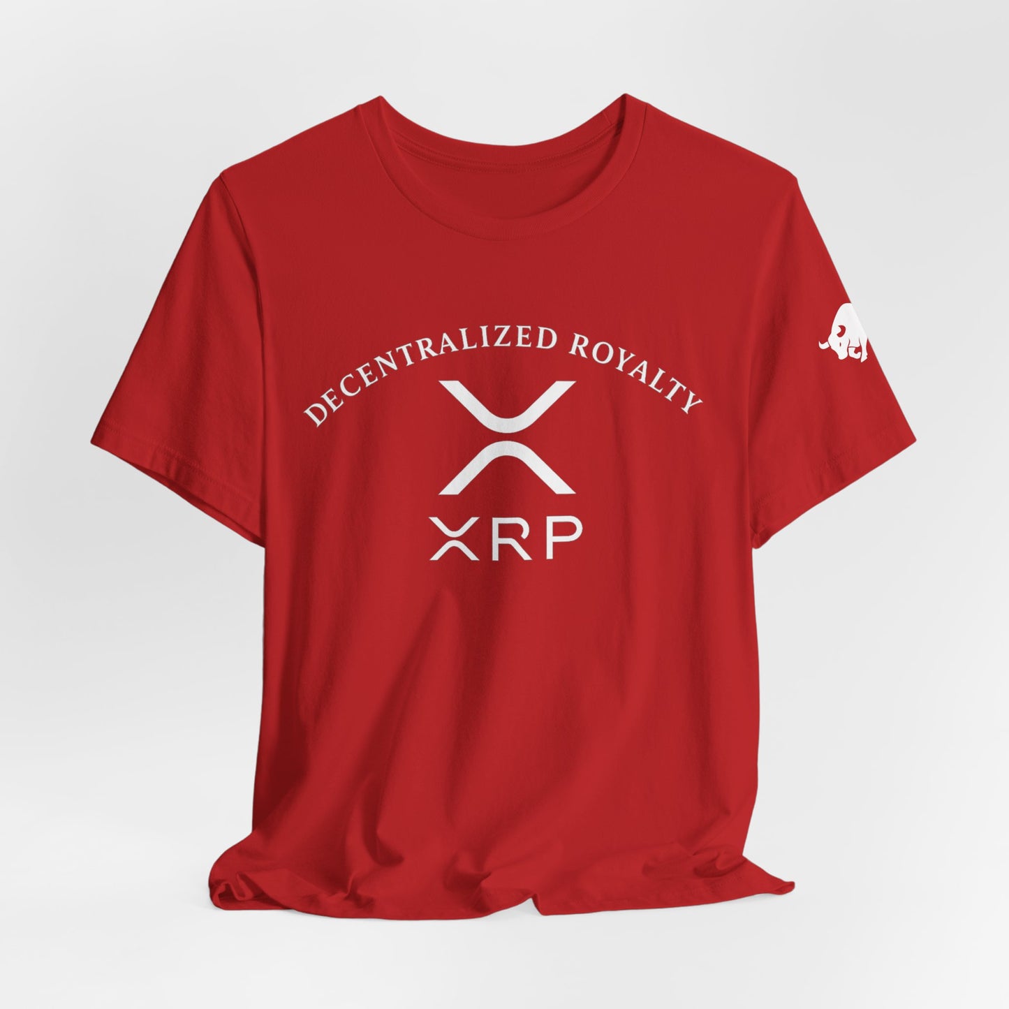 Premium XRP Investor Shirt - Decentralized Royalty Bull Sleeve Design by TheBullThread