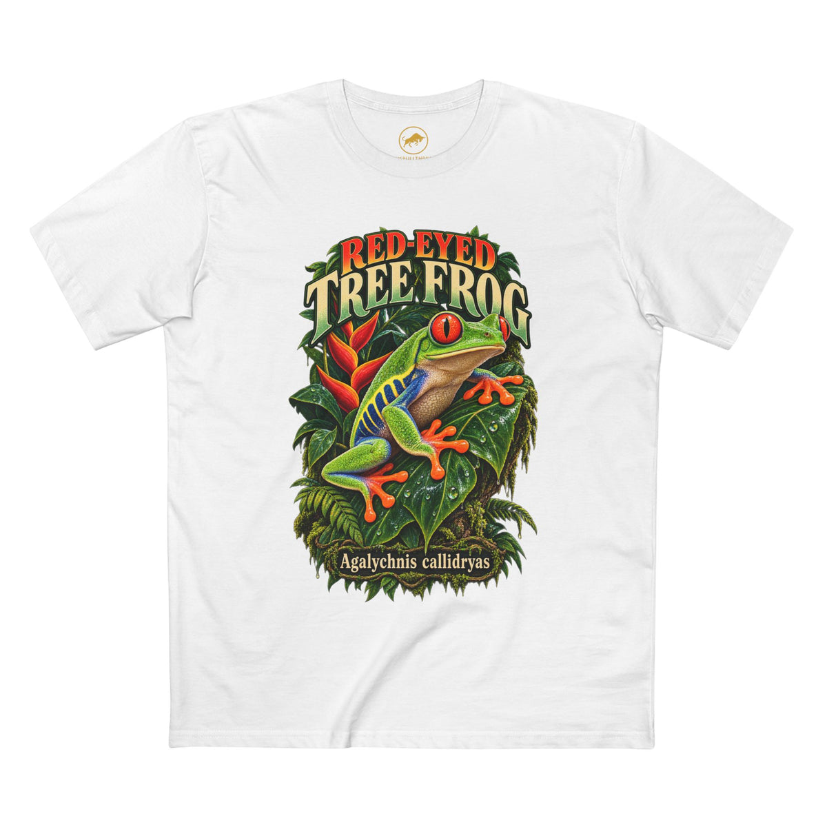 Red-Eyed Tree Frog Shirt, Central American Rainforest Tee, Agalychnis Callidryas Amphibian Gift.