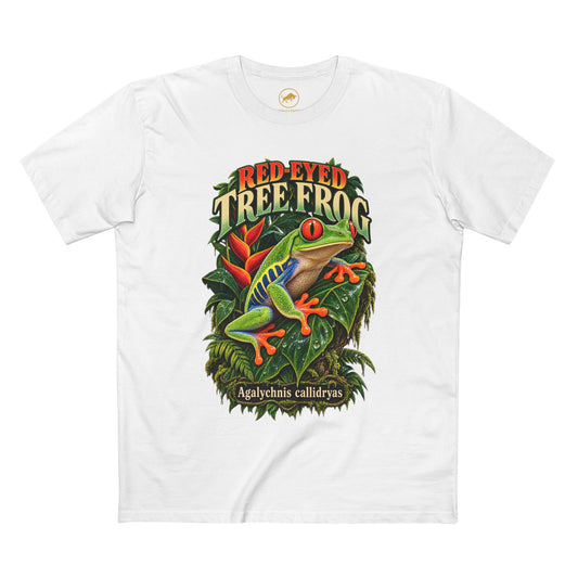 Red-Eyed Tree Frog Shirt, Central American Rainforest Tee, Agalychnis Callidryas Amphibian Gift.