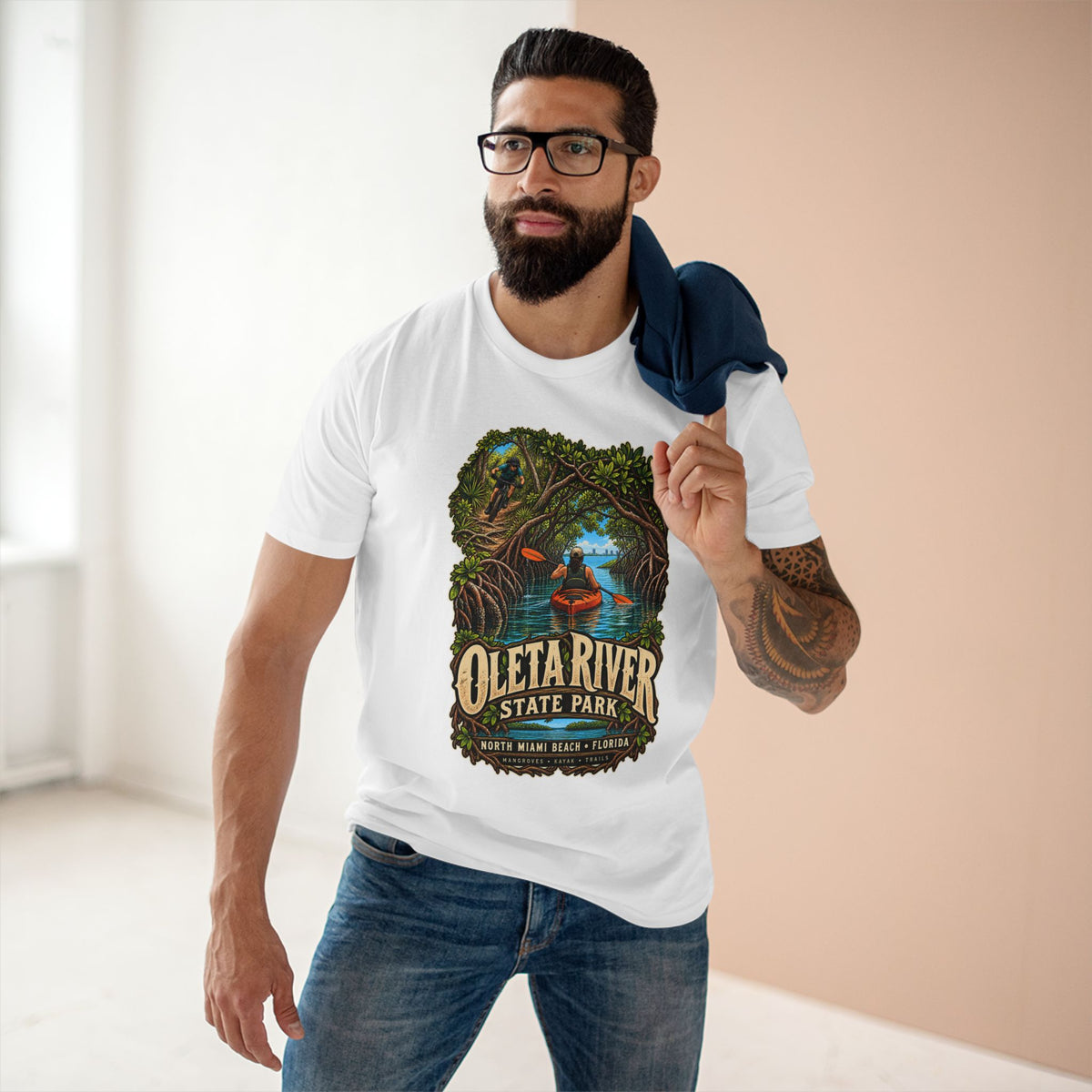 Oleta River State Park Shirt, North Miami Beach Mangrove Kayaking and Mountain Bike Tee