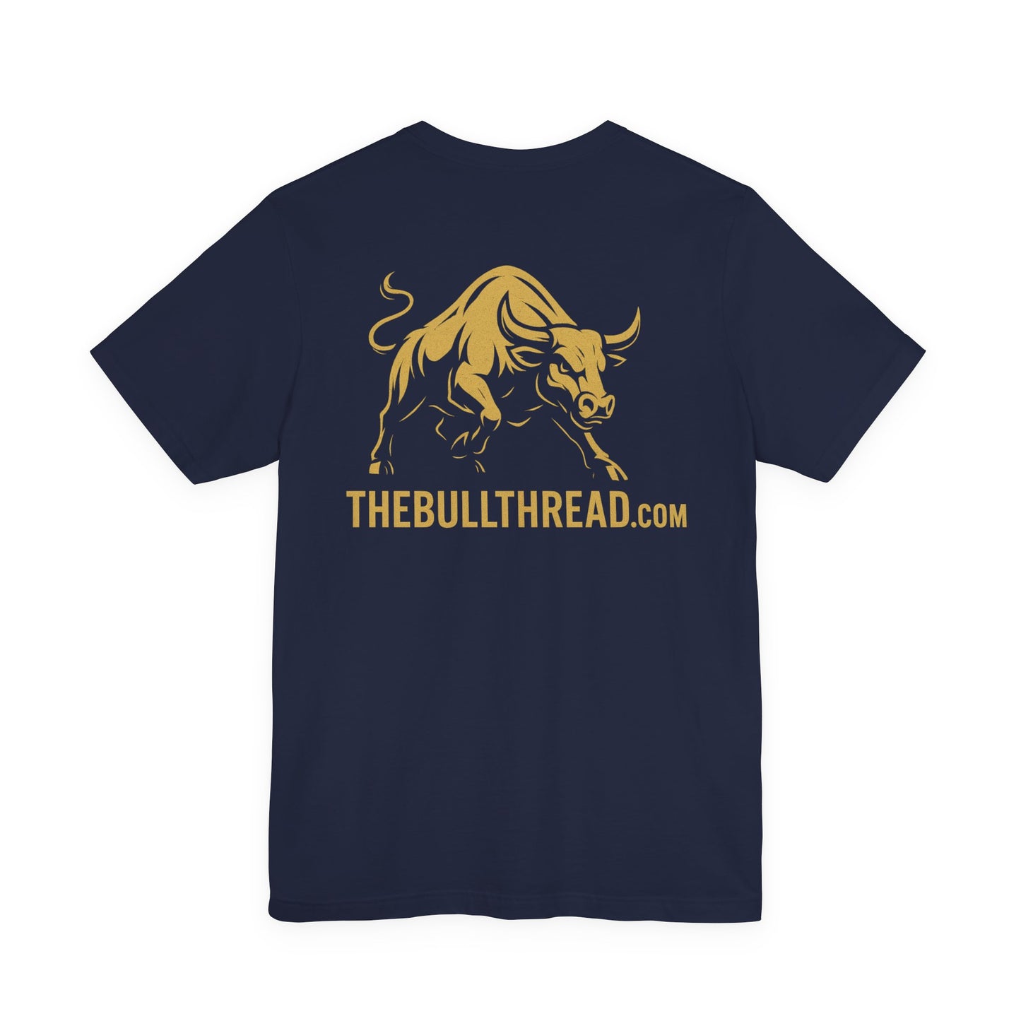 Premium Gold Motivational Streetwear Tee by The BullThread | Job Pays the Bills Business Pays the Lifestyle | Luxury Investor Shirt