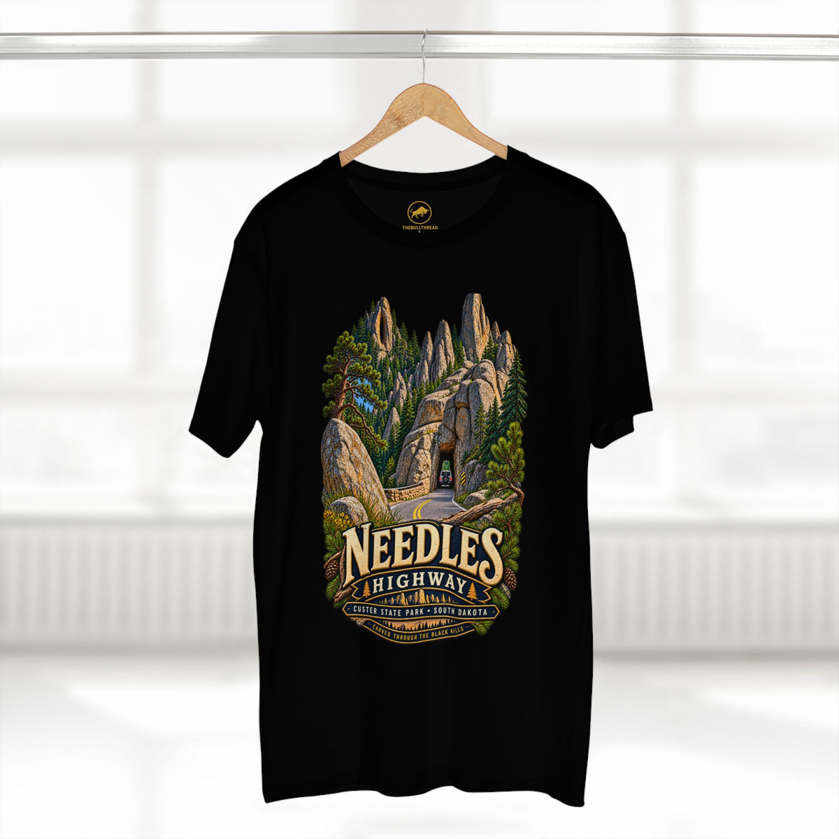 Needles Highway T-Shirt, Custer State Park South Dakota, Black Hills Scenic Road Souvenir.