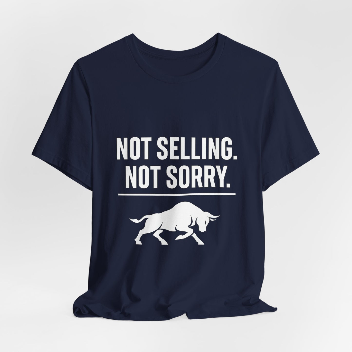 Premium Crypto Investor Shirt - Not Selling, Not Sorry Bull Market Tee by TheBullThread