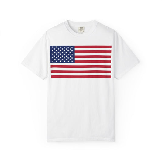 USA Flag Premium Shirt, America Flag Shirt, Comfort Colors 1717 Shirt, Patriotic American Flag T-Shirt, Vintage USA Tee, July 4th Shirt.