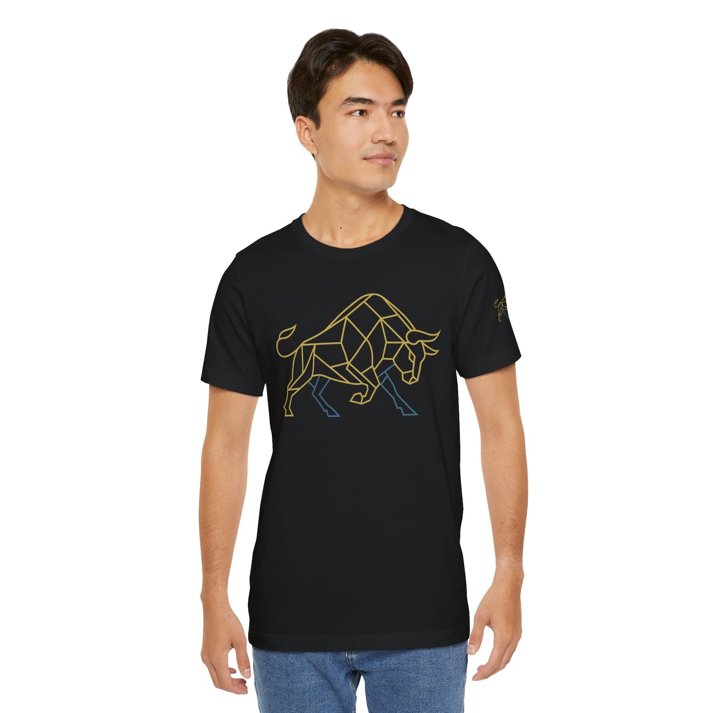 Premium Minimalist Crypto T-Shirt - Geometric Bull Graphic Inspired by Bitcoin & XRP by TheBullThread