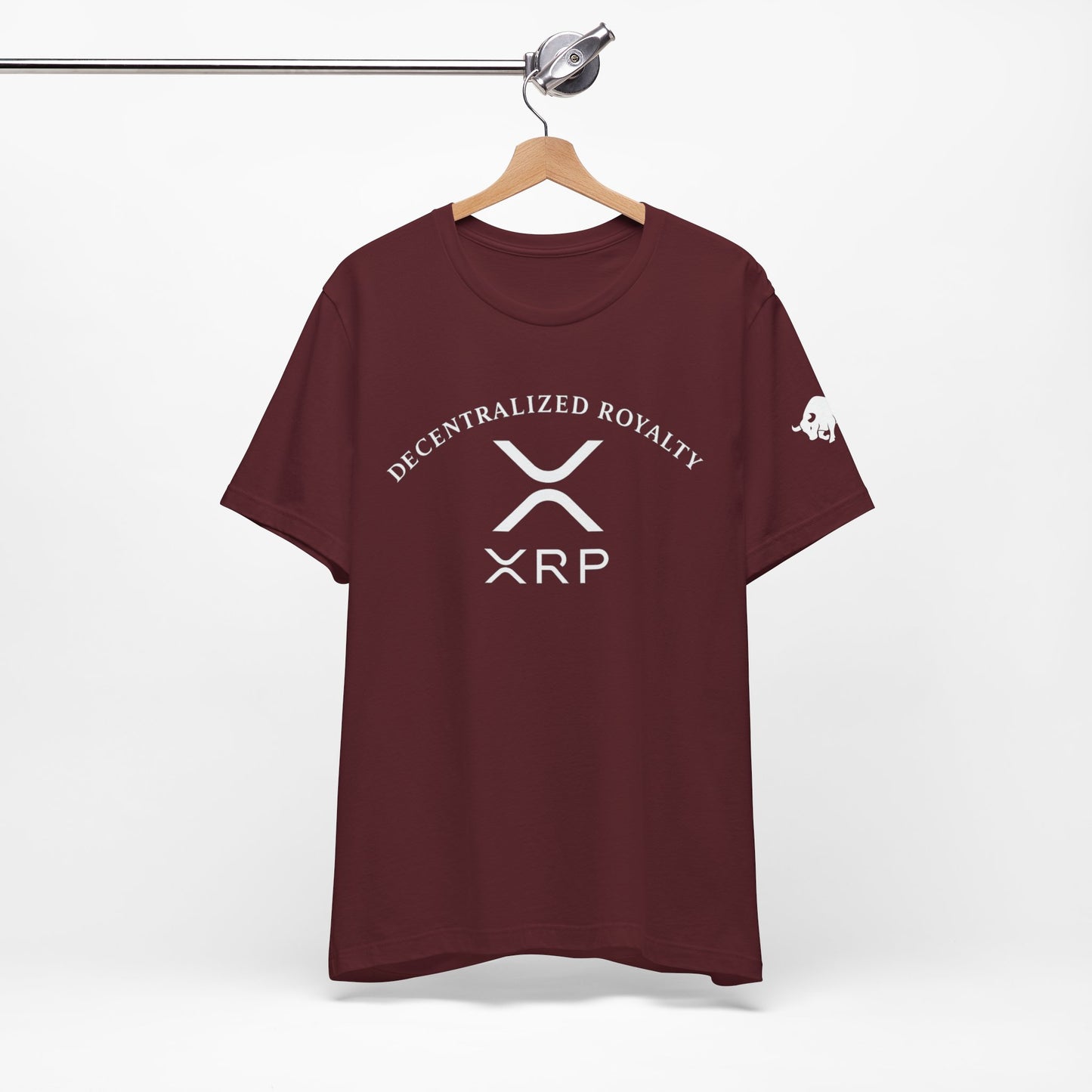 Premium XRP Investor Shirt - Decentralized Royalty Bull Sleeve Design by TheBullThread