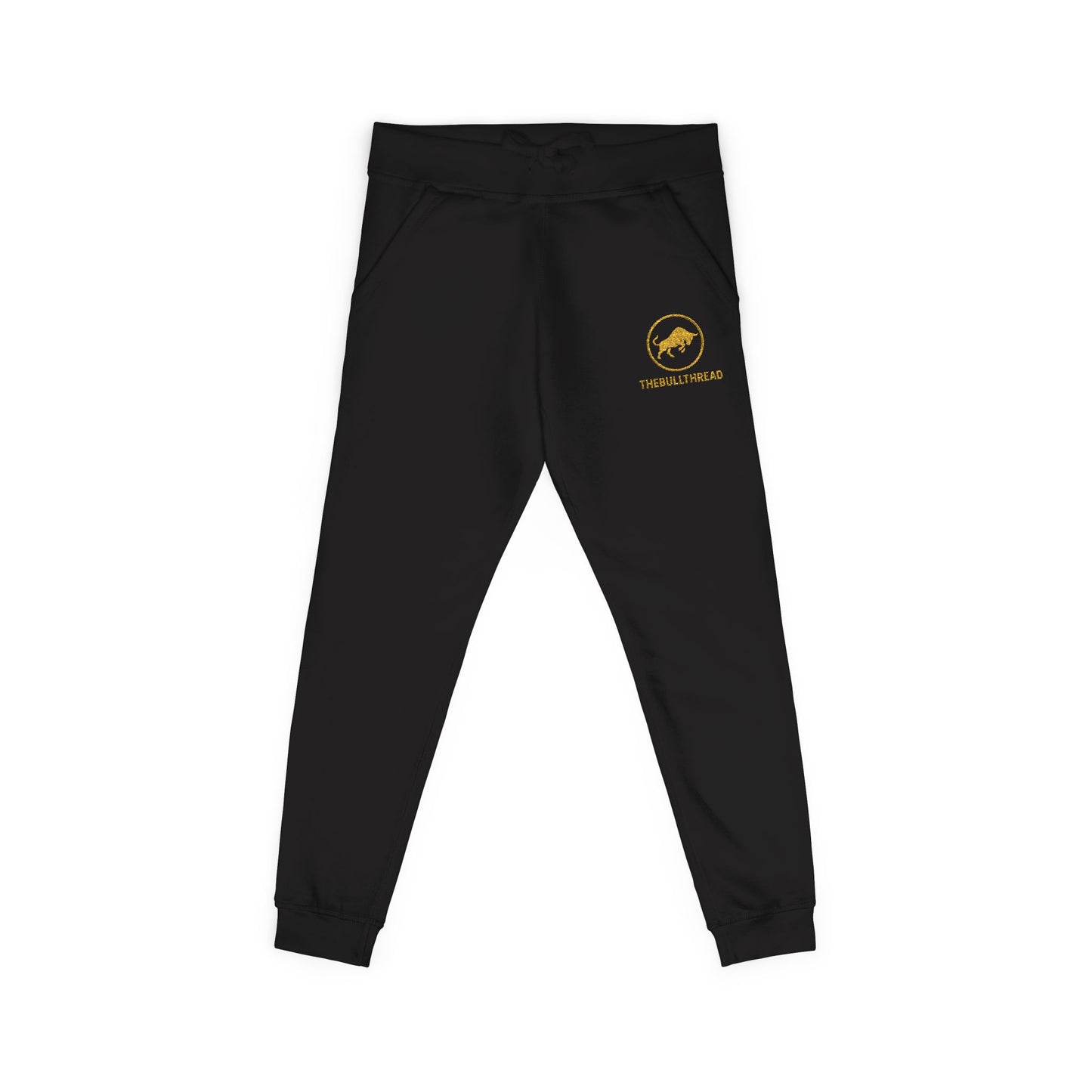 Luxe Fleece Sweatpants - Premium Embroidered Crypto Joggers by TheBullThread