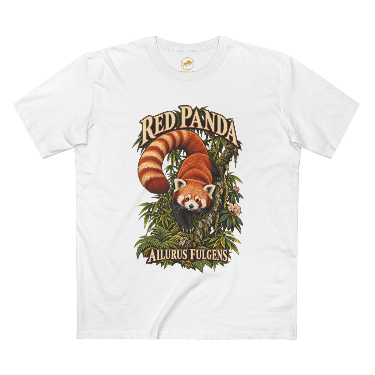 Red Panda Shirt, Himalayan Bamboo Forest Wildlife Tee, Ailurus Fulgens Animal Lover Gift.
