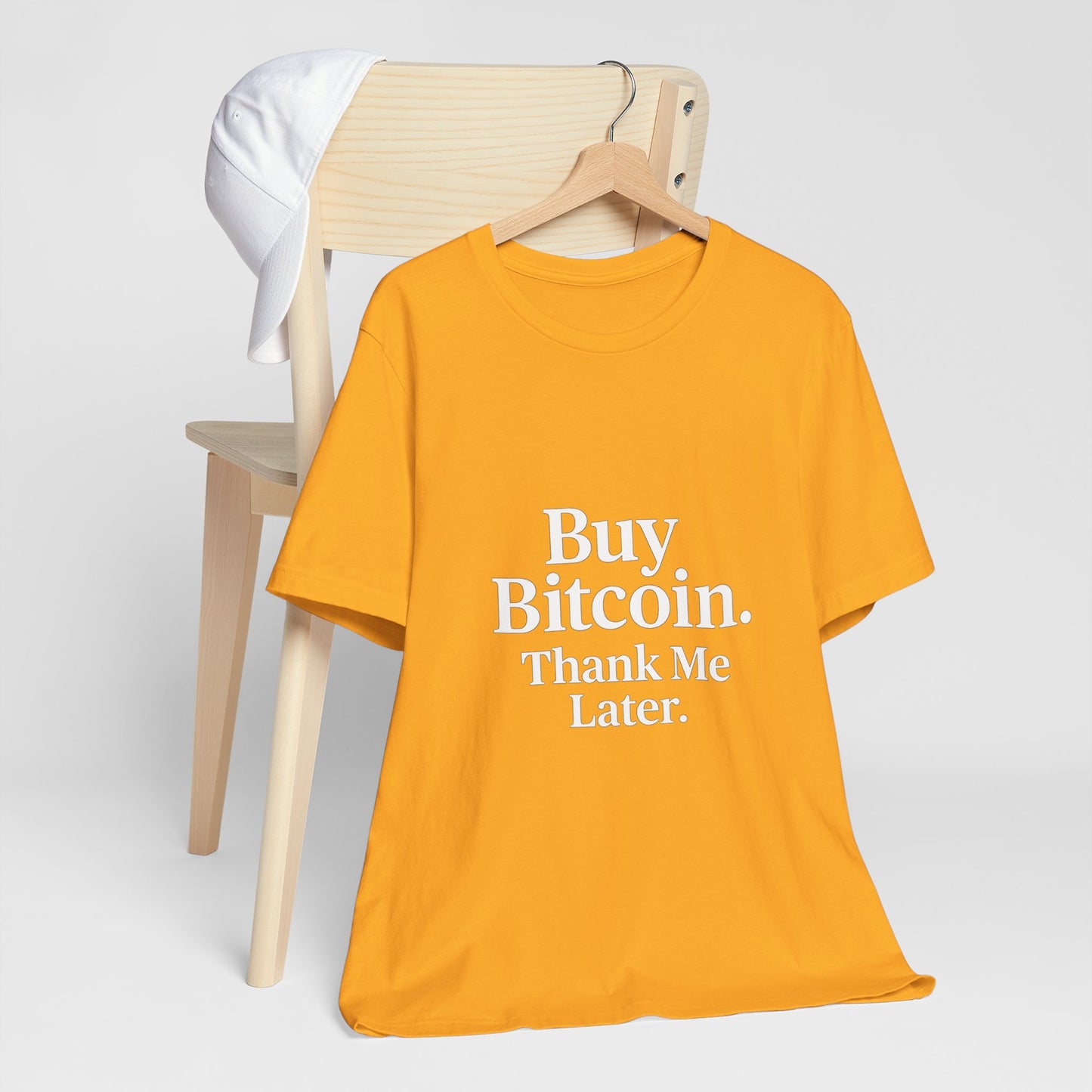 Premium Crypto T-Shirt - Buy Bitcoin Thank Me Later Design by TheBullThread